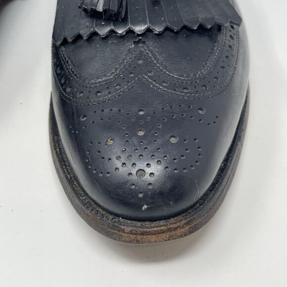 Allen Edmonds Arlington Mens 10.5 D Black Leather Wingtip Tassel Kiltie Shoes main image 13